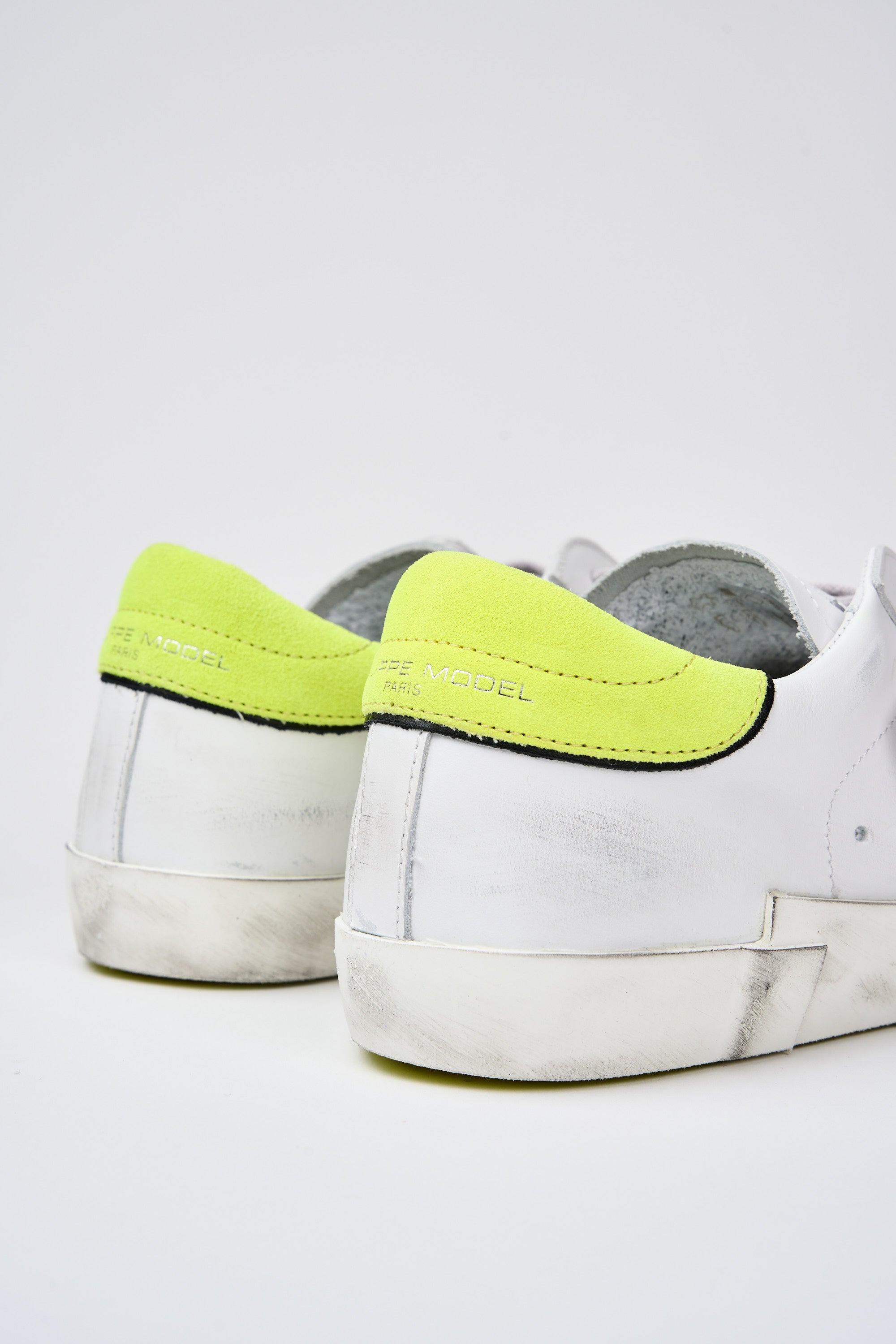 Philippe Model Sneaker Prsx Leather White/Yellow fluo-4