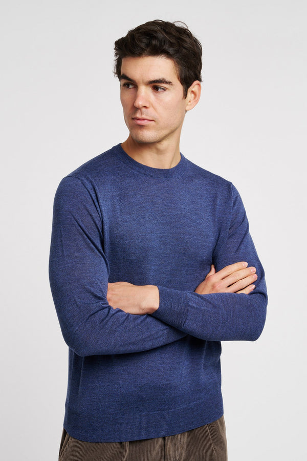 Canali Wool Sweater Blue - 4