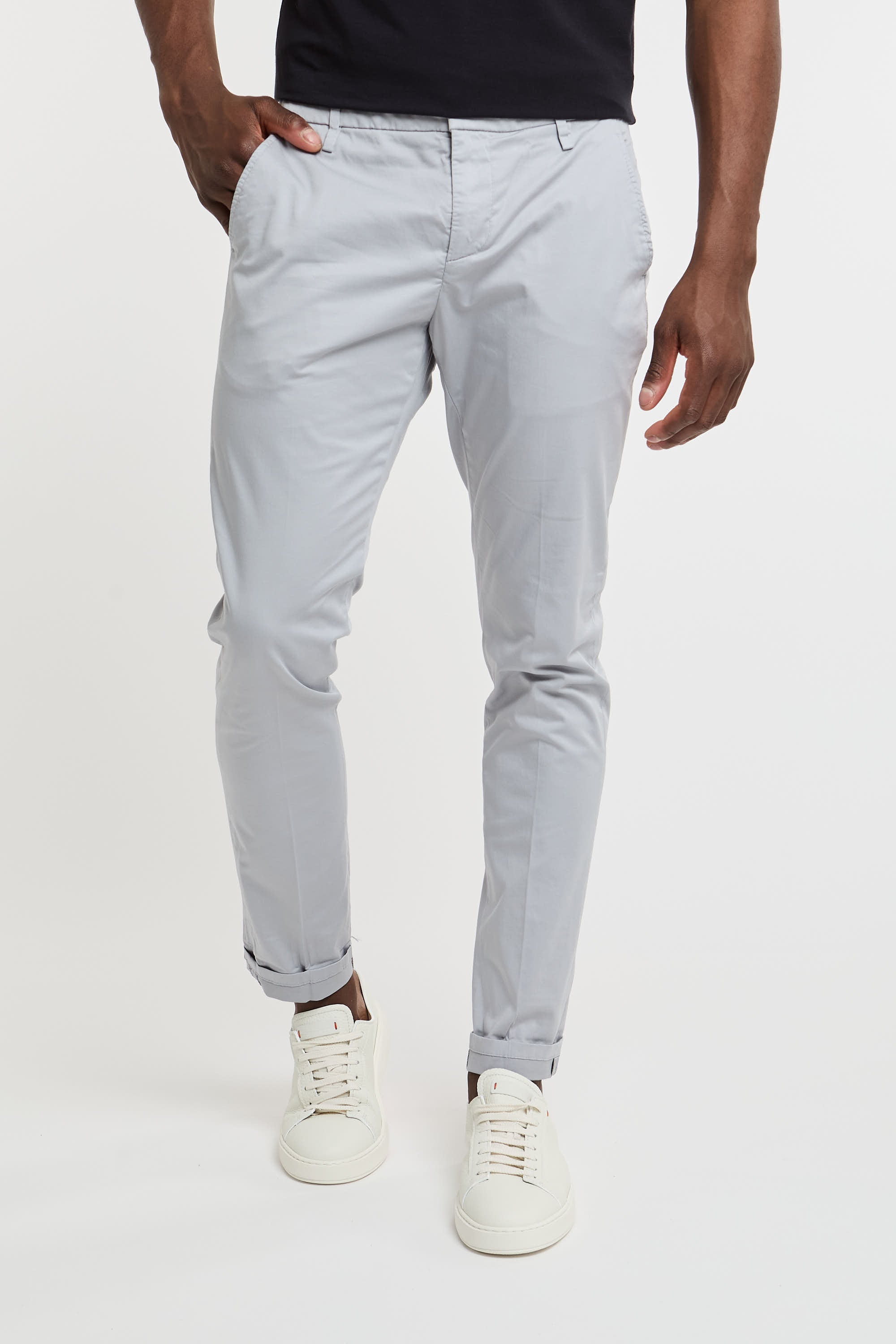 Dondup Gaubert Cotton Pants Grey-5