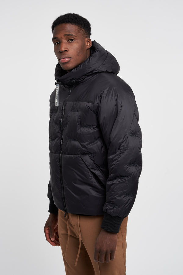 Iceberg Padded Jacket with Hood Nylon Black - 6